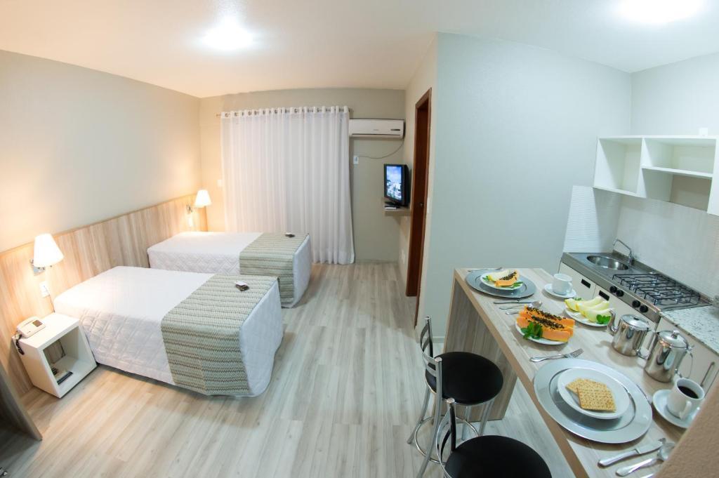 Aquarius Hotel Flat Residence Santa Cruz do Sul Værelse billede